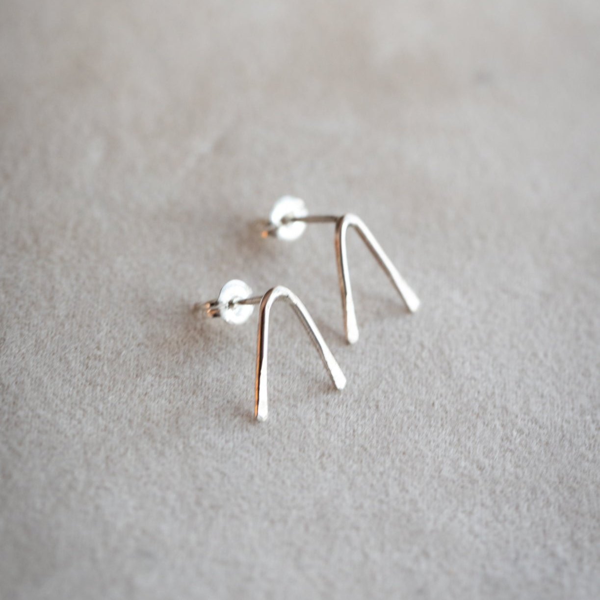 Wishbone Stud Earrings