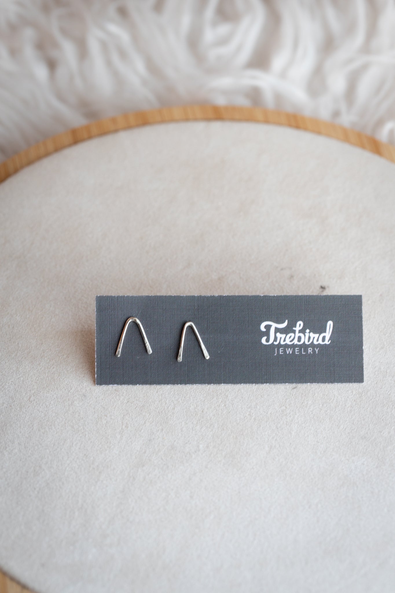 Wishbone Stud Earrings