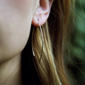 Leaf Threader Earrings