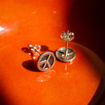 Load image into Gallery viewer, Peace Sign Earrings
