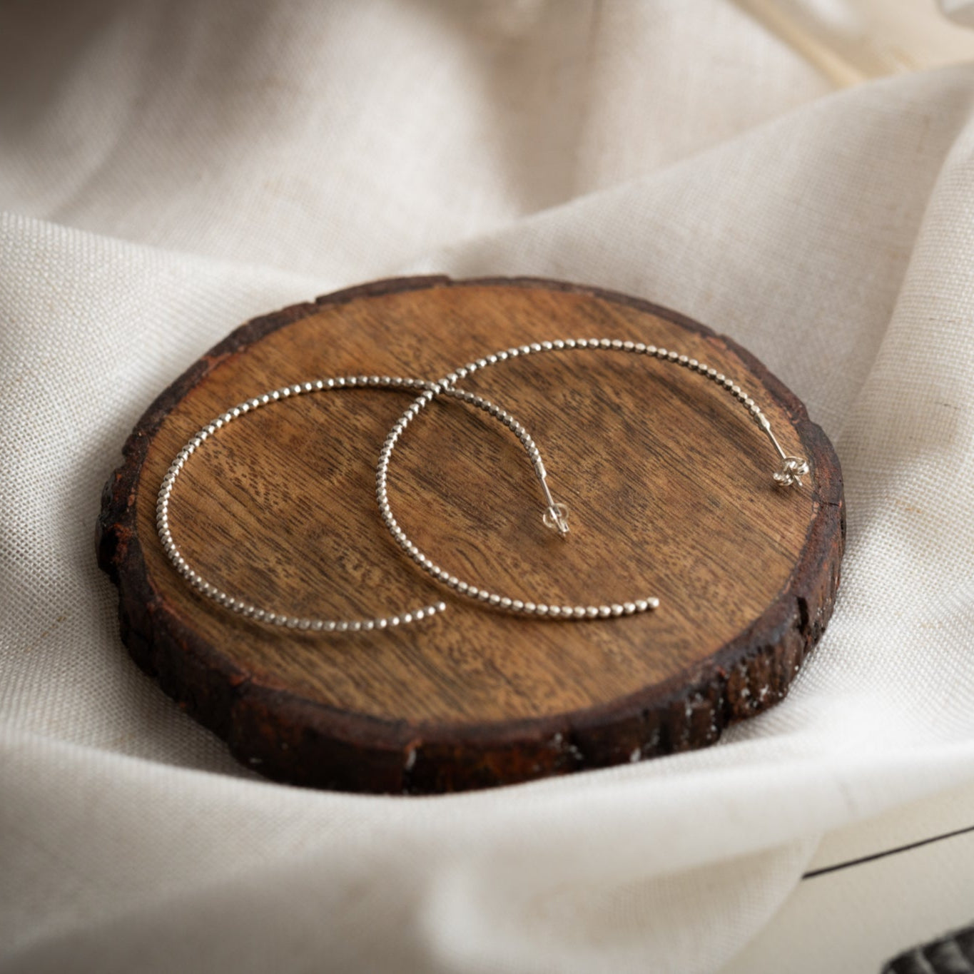 Beaded Hoop Earrings