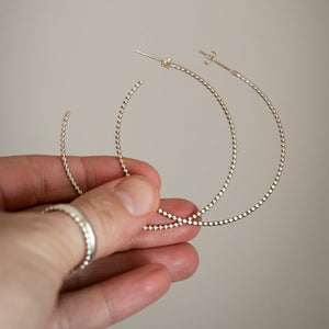 Beaded Hoop Earrings