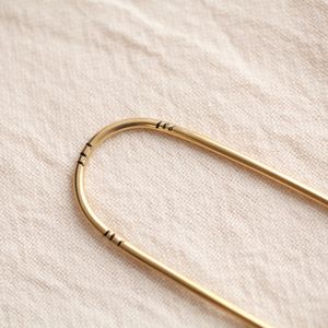 brass hairfork