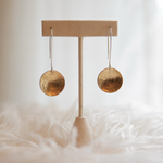 Load image into Gallery viewer, Full Moon Dangle Earrings
